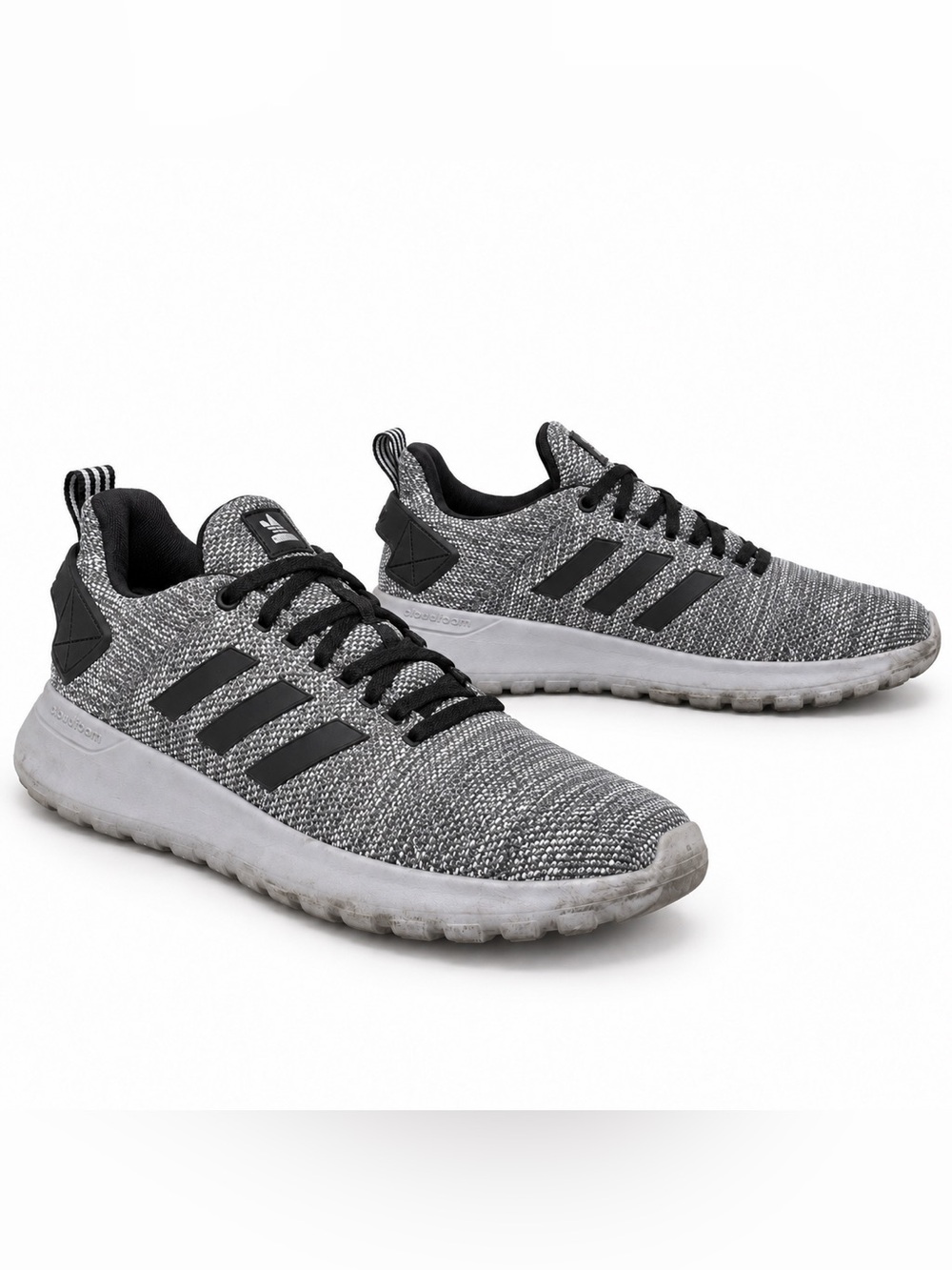 Adidas Lite Racer BYD Men’s Size 12 Gray Black Cloudfoam Sneakers